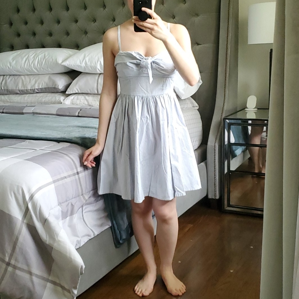 [ H&M ] Candy Stripe Mini Dress